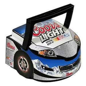 NASCAR Coors Light Cooler Camping Tailgate 12 Beers Cans 10 Quarts Gray Blue