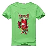 Binocara Mens T-Shirts Hellbob X-Large Green
