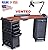 Dina Meri M603 Vented Manicure Nail Table Double Cabinet Cherry Top