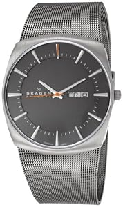 Skagen Titanium Mesh Charcoal Mens Watch 696XLTTM