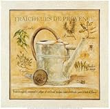 IMAGE OF Fracheurs de Provence MUSEUM WRAP CANVAS Print With Added Heavy BRUSHSTROKES Pascal Cessou 13x13