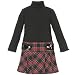 turtleneck plaid dress