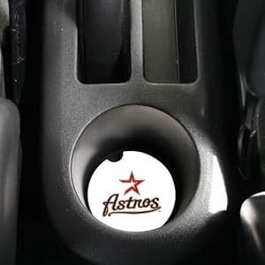 MLB Houston Astros 2-Pack Absorbent Car Coasters