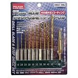 GREATTOOL 鉄工用チタンドリル＆ステップドリル11PCS GTHS‐11