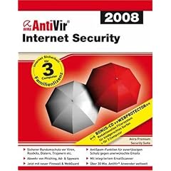Avira AntiVir Internetsicherheit 2008 3-Platz-Version