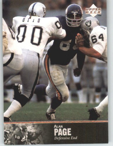 1997 Upper Deck Legends Football Card # 58 Alan Page - Minnesota Vikings - NFL Trading Card in Screw Down Case