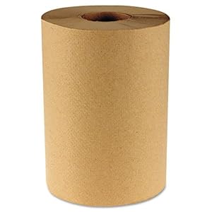 Boardwalk Products - Boardwalk - Hardwound Paper Towels, 8 x 350', One-Ply Kraft, 12 Rolls/Carton - Sold As 1 Carton - Paper towels are hardwound in rolls. - One-ply and no perforations. - For hand drying in commercial washrooms.