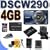 Sony Cybershot DSC-W290 12.1MP Digital Camera w/ 5x Optical Zoom and Super Steady Shot Image Stabilization (Blue) 4GB BigVALUEInc Accessory Saver NPBG1 Battery/Rapid Charger Bundle + MORE