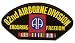 82nd Airborne Division Enduring Freedom Hat Patch