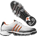 adidas Powerband Sport Golf Shoe (Run White/Silver/Energy)