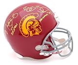 Reggie Bush and Matt Leinart USC Trojans Autographed Full Size Replica Helmet with 2004 and 2005 Heisman Inscription