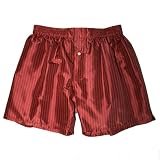 Silk Boxers - XL - Rose Stripes - Royal Silk Boxer Shorts