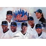 New York Mets Tom Glavine Mike Piazza Matsui POSTER MLB - 13x19 custom fit with RichAndFramous Black 99 inch Poster Hangers