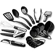 KitchenAid Cooks Series 17-Piece Starter Tool and Gadget Set, Black