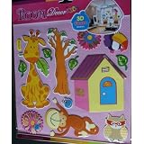 BabyJungleNurseryRoomDecor,3DFoamStickers