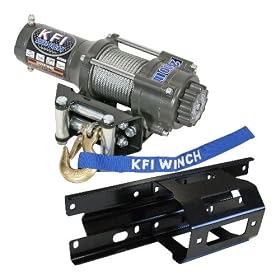 KFI ATV 2500lb Winch COMBO KIT for a 2005 2010 Polaris Sportsman, X2, and Touring KFI ATV 2500lb Winch COMBO-KIT for a 2005-2010 Polaris Sportsman, X2, and Touring