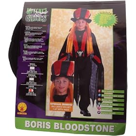 Rubie's - I 400339 - No 38695 - Witches & Ghouls - Boris Bloodstone - Orange - taille 8-10 ans