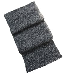Handmade Baby Alpaca Natural Fiber Scarf Collection - Original Granite (Long ...