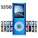 G.G.Martinsen 32 GB MINI-USB-PORT Blue Portable MP3/MP4 Player with Multi-lingual OS , Multi-Functional MP3 Player / MP4 Player with Mini USB Port, Voice Recorder , Media Player , E-book reader