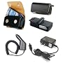 ACCESSORY BUNDLE COMBO (Includeds Premium Side Leather Case + Rapid Car Charger + Travel Home Wall Charger) for PALM TREO 650, 680, 700, 700WX, 750, 755P