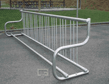 10' Traditional Single-Sided Bike Rack (Holds 9 Bikes)