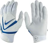 2008 Nike Diamond Elite VI Batting Glove - White/Royal
