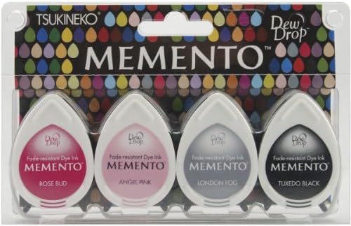 Brand New Memento Dew Drop Dye Ink Pads 4/Pkg-Girls' Night Out Brand New