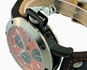 Adee Kaye Men's 3 piece stainless steel case IP Black Plating Automatic multifunction