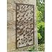 Rose Decorative Metal Garden Wall Art Trellis Black Rust