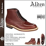 (オールデン) ALDEN オリジナル ワーク インディー ブーツ ORIGINAL WORK INDY BOOTS Dワイズ MADE IN USA レザー メンズ 405 オリジナルブラウン US9.5-27.5 (並行輸入品)