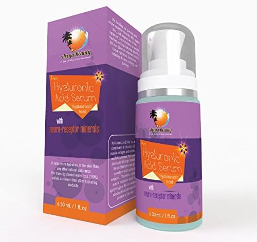 Hyaluronic Acid Serum - Natural Anti-Wrinkle &amp; Anti-Aging - Love It Or Your Money Back! Infused With Magnesium, Zinc, &amp; Copper! 100% Proven &amp; Effective. Enhance Beauty Naturally, Boost Collagen Quickly. Large 1oz Bottle