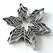 UNKE 5Pcs Snowflake Ice Crystal Cookie Cutter, Stainless Steel Candy Making Molds