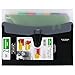 Five Star Expanding File with Removable Files, 7-Pocket Expandable File Folder, 13" x 10-1/4", Black (73945)