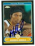 Marquis Daniels Autographed/Hand Signed Basketball Card (Indiana Pacers) 2007 Topps Chrome #116