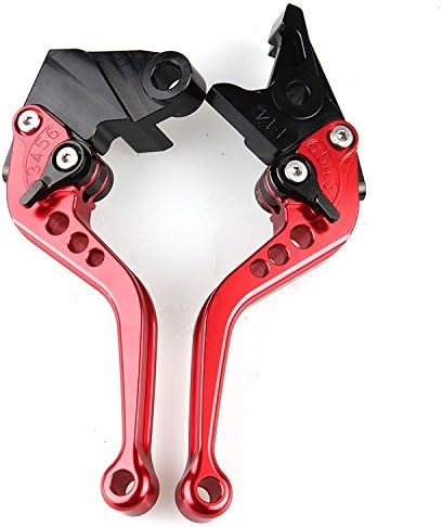 Isell One Pair CNC Short Brake Clutch Levers Red for Aprilia FALCO SL1000 2000-2004 (DC-80/DB-80)
