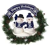 Snowman Christmas Wreath - Toronto Maple Leafs