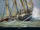Plisson, Philip Belem, 1896 sinkendes Schiff Kunstdruck