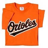 Baltimore Orioles (ADULT LARGE) 100% Cotton Crewneck MLB Officially Licensed Majestic Major League Baseball Replica T-Shirt Jersey