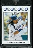 Manny Ramirez - Baltimore Orioles - 2008 Topps Updates & Highlights Baseball Card in Protective Screw Down Display Case!