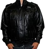 LIVE MECHANICS Epic Mens Genuine Lambskin Leather Zip Up Jacket Coat