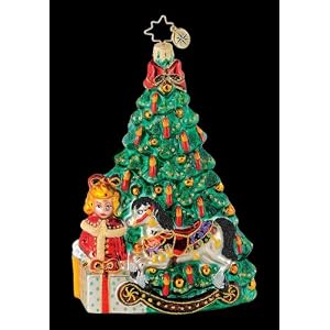 RADKO ON CHRISTMAS MORNING Victorian Tree Candles Ornament