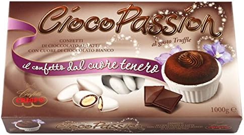 Crispo Confetti: "Ciocopassion" Trouffle Taste Chocolate Dragees * 1000g * 35oz * [ Italian Import ]