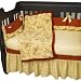 Cotton Tale Designs Tiny Red Dragon 4 Piece Crib Bedding Set