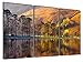 Gardenia Art - Hillside and Lake Under Sunshine Canvas Prints Modern Wall Art Paintings Artwork for Room Decoration,16X24 inch, Unframed