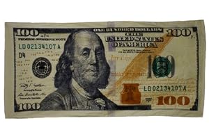 $100 bill beach towel