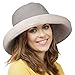 Tirrinia Womens Wide Brim Bucket Hats Breathable Outdoor Beach Gardening Hat Khaki