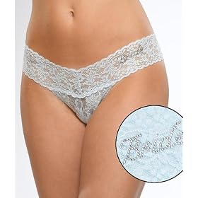 Hanky Panky Low Rise Crystal Bride Thong Panty