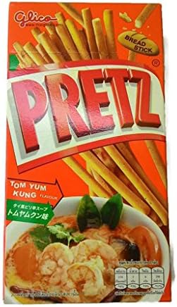 Glico Pretz Bread Stick Original Tom Yam Kung Flavour 1.38 Oz (Pack of 3)