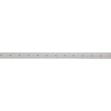 Mitutoyo 182-261, Steel Rule, 24" (4R), (1/8, 1/16, 1/32, 1/64"), 1/64" Thick X 3/4" Wide, Satin Chrome Finish Tempered Stainless Steel