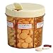 Trenton Gifts 6 Section Pill Box Organizer Black